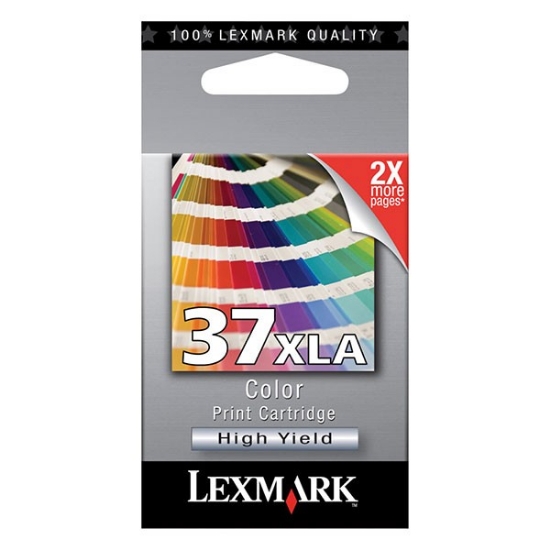 Picture of Lexmark 18C2200 (Lexmark #37XL) OEM High Yield Tri-Color Inkjet Cartridge