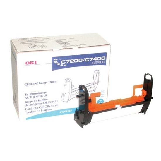Picture of Okidata 41304107 (Type C2) OEM Cyan Drum