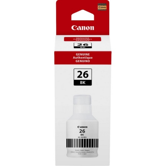 Picture of Canon 4409C001 (GI-26Bk) OEM Black Pigment Ink Bottle