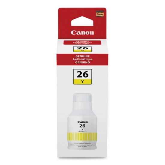 Picture of Canon 4423C001 (GI-26Y) OEM Yellow Pigment Ink Bottle