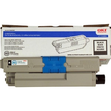 Picture of Okidata 44469801 OEM Black Toner Cartridge
