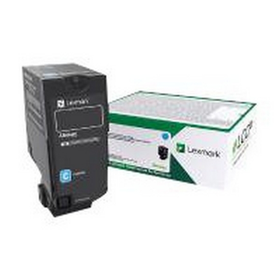 Picture of Lexmark 74C00CG (TAA Compliant Version of 74C10C0) Cyan Toner Cartridge (3000 Yield)