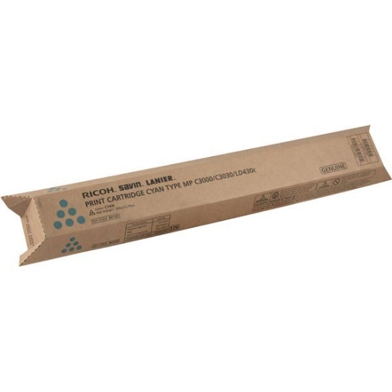 Picture of Ricoh 841341 Cyan Copier Toner (15000 Yield)