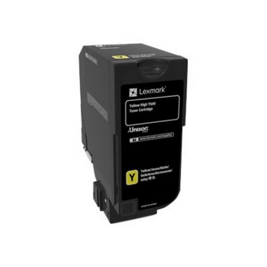 Picture of Lexmark 84C0H40 OEM High Yield Yellow Toner Cartridge