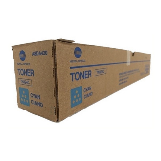 Picture of Konica Minolta A8DA430 (TN-324C) OEM Cyan Toner Cartridge