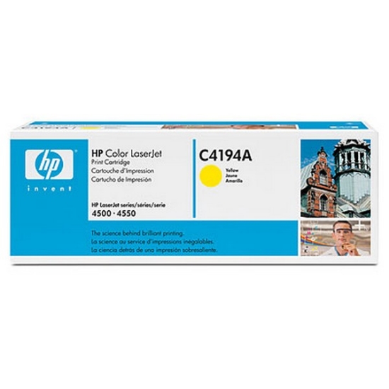 Picture of HP C4194A OEM Yellow Toner Cartridge