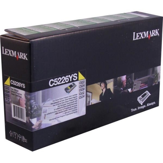 Picture of Lexmark C5226YS OEM Yellow Toner