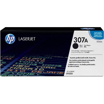 Picture of HP CE740A (HP 307A) Black Laser Toner Cartridge (7000 Yield)