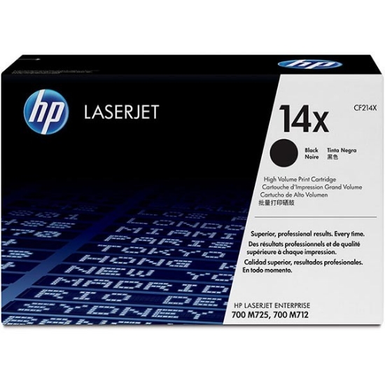 Picture of HP CF214X (HP 14X) High Yield Black Toner Cartridge (17500 Yield)