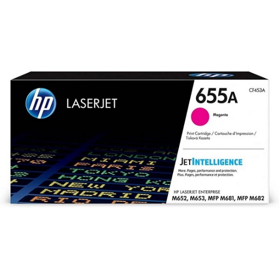 Picture of HP CF453A (HP 655A) OEM Magenta Toner Cartridge