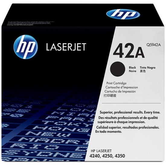 Picture of HP Q5942A (HP 42A) Black Toner Cartridge (12000 Yield)