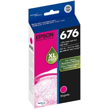 Picture of Epson T676XL320 (Epson 676XL) OEM High Yield Magenta Inkjet Cartridge