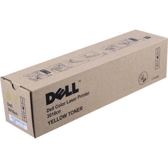 Picture of Dell TH208 (341-3569) OEM Yellow Toner Cartridge