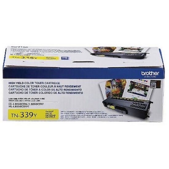 Picture of Brother TN-339Y Extra High Yield Yellow Toner Cartridge (6000 Yield)
