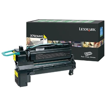 Picture of Lexmark X792X4YG Extra High Yield Yellow Toner (20000 Yield)