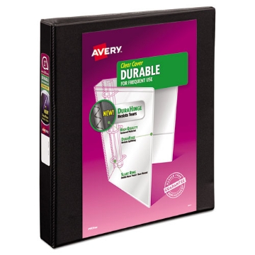Picture of Durable View Binder With Durahinge And Slant Rings, 3 Rings, 1" Capacity, 11 X 8.5, Black