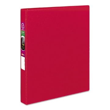 Picture of Durable Non-View Binder With Durahinge And Slant Rings, 3 Rings, 1" Capacity, 11 X 8.5, Red