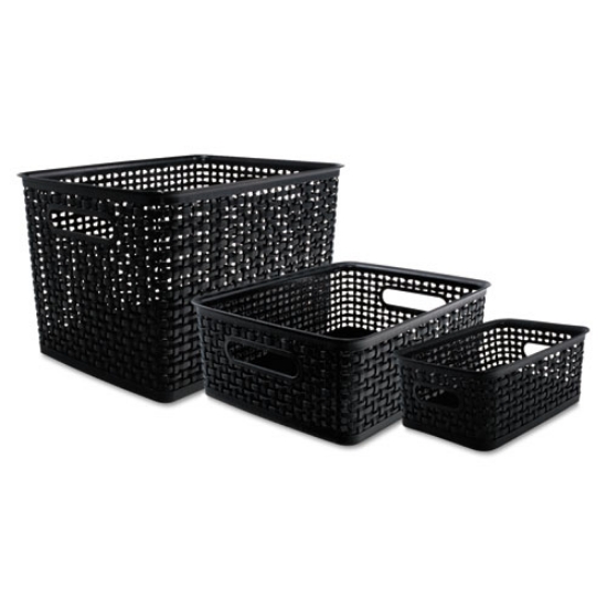 Picture of Weave Bins, 13.63 X 10.75 X 9, Black, 3/pack