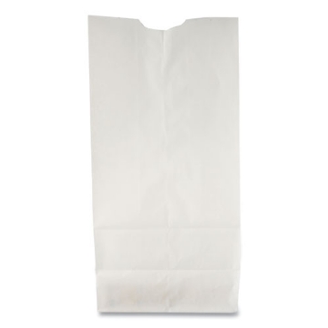 Picture of Grocery Paper Bags, 35 lb Capacity, #6, 6" x 3.63" x 11.06", White, 500 Bags