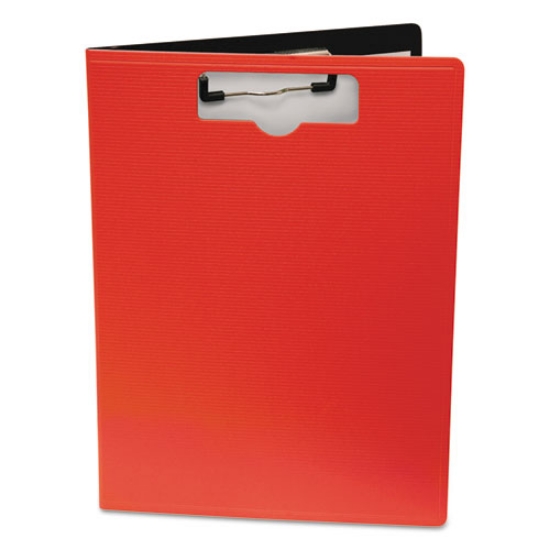 Picture of Portfolio Clipboard with Low-Profile Clip, Portrait Orientation, 0.5" Clip Capacity, Holds 8.5 x 11 Sheets, Red