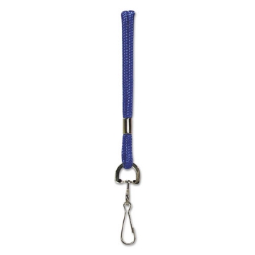 Picture of Rope Lanyard, Metal Hook Fastener, 36" Long, Nylon, Blue