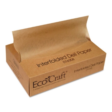 Picture of Ecocraft Interfolded Soy Wax Deli Sheets, 8 X 10.75, 500/box, 12 Boxes/carton