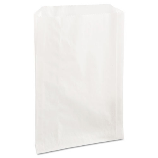 Picture of Grease-Resistant Single-Serve Bags, 6.5" X 8", White, 2,000/carton