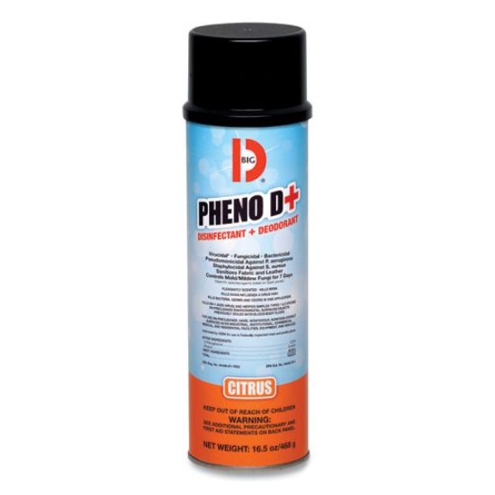 Picture of Pheno D+ Aerosol Disinfectant/deodorizer, Citrus Scent, 16.5 Oz Aerosol Spray Can, 12/carton
