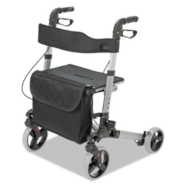 Picture of Gateway Aluminum Rollator, Adjusts 31" to 36", 300 lb Capacity, Titanium