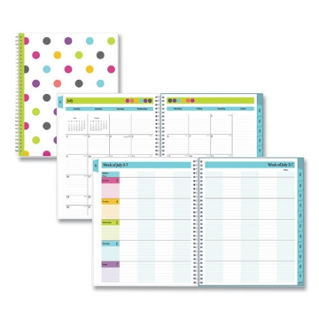 Picture of Teacher Dots Academic Year Create-Your-Own Cover Weekly/Monthly Planner, 11 x 8.5, 12-Month (July to June): 2023 to 2024