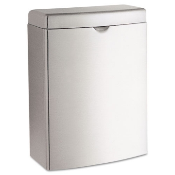 Picture of contura receptacle, 1 gal, stainless steel