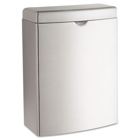 Picture of contura receptacle, 1 gal, stainless steel
