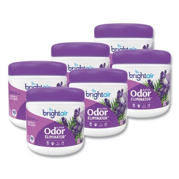 Picture of Super Odor Eliminator, Lavender And Fresh Linen, Purple, 14 Oz Jar, 6/carton
