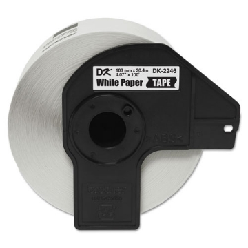 Picture of Dk2246 Label Tape, 4.07" X 100 Ft, Black On White