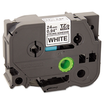 Picture of Tze Extra-Strength Adhesive Laminated Labeling Tape, 0.94" X 26.2 Ft, Black On White