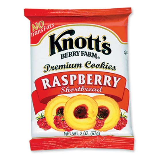 Picture of Premium Berry Jam Shortbread Cookies, Raspberry, 2 Oz Pack, 36/carton
