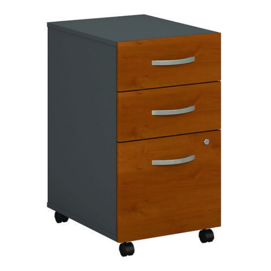 Picture of Series C Mobile Pedestal File, Left/right, 3-Drawers: Box/box/file, Legal/letter/a4/a5, Cherry/gray, 15.75" X 20.25" X 27.88"