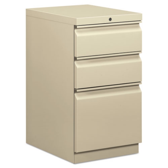 Picture of Mobile Pedestals, Left Or Right, 3-Drawers: Box/box/file, Legal/letter, Putty, 15" X 20" X 28"