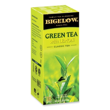 Picture of Green Tea With Lemon, Lemon, 0.34 Lbs, 28/box
