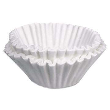 Picture of Commercial Coffee Filters, 10 Gal Urn Style, Flat Bottom, 25/cluster, 10 Clusters/carton