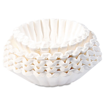 Picture of Commercial Coffee Filters, 12 Cup Size, Flat Bottom, 500/bag, 2 Bags/carton