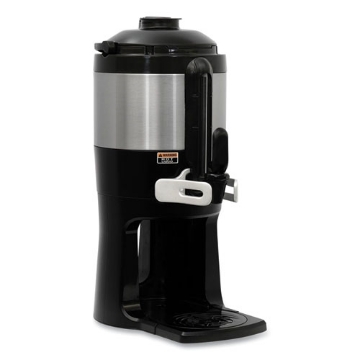 Picture of ThermoFresh Server with Mechanical Sight Gauge, 128 oz, Silver/Black, Ships in 7-10 Business Days