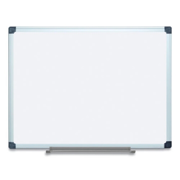 Picture of porcelain value dry erase board, 36 x 48, white surface, silver aluminum frame