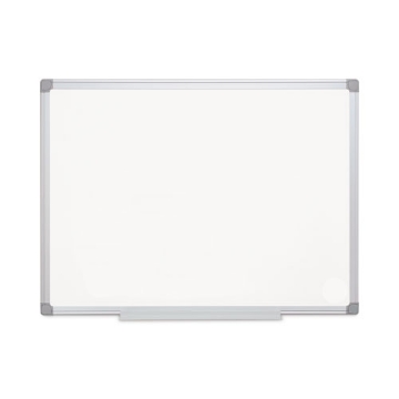 Picture of earth gold ultra magnetic dry erase boards, 36 x 48, white surface, silver aluminum frame