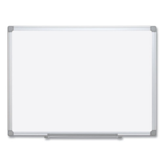 Picture of Earth Silver Easy Clean Dry Erase Boards, 96 x 48, White Surface, Silver Aluminum Frame
