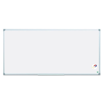 Picture of earth gold ultra magnetic dry erase boards, 96 x 48, white surface, silver aluminum frame