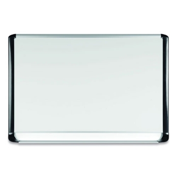 Picture of gold ultra magnetic dry erase boards, 72 x 48, white surface, black aluminum frame