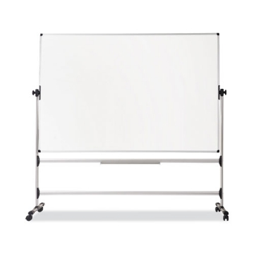 Picture of Earth Silver Easy Clean Mobile Revolver Dry Erase Boards, 36 x 48, White Surface, Silver Steel Frame