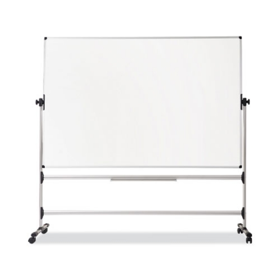 Picture of Earth Silver Easy Clean Mobile Revolver Dry Erase Boards, 36 x 48, White Surface, Silver Steel Frame