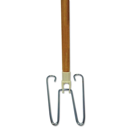 Picture of Wedge Dust Mop Head Frame/Lacquered Wood Handle, 0.94" dia x 48" Length, Natural
